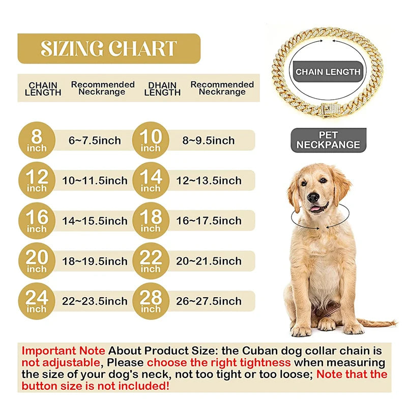 The Luxe Pup Chain – Gold